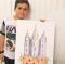 Salt Lake Temple drawing / Young Boy