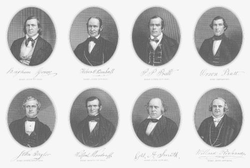 First Presidency and the Quorum of the Twelve Apostles. 1853