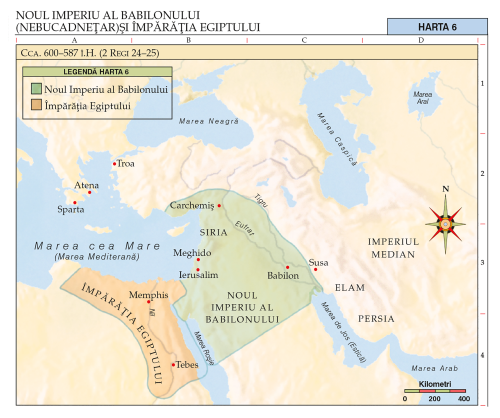 Harta Noul Imperiu Al Babilonului Nebucadne Ar I Mp R Ia Egiptului