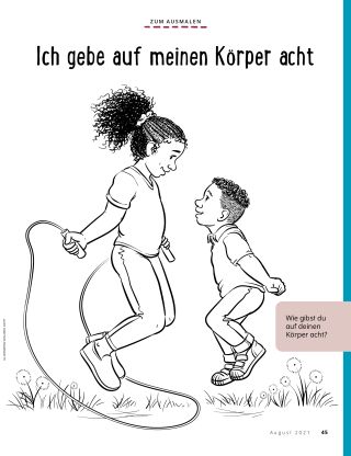 Körper ausmalbild