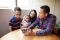 Family sitting around talkin