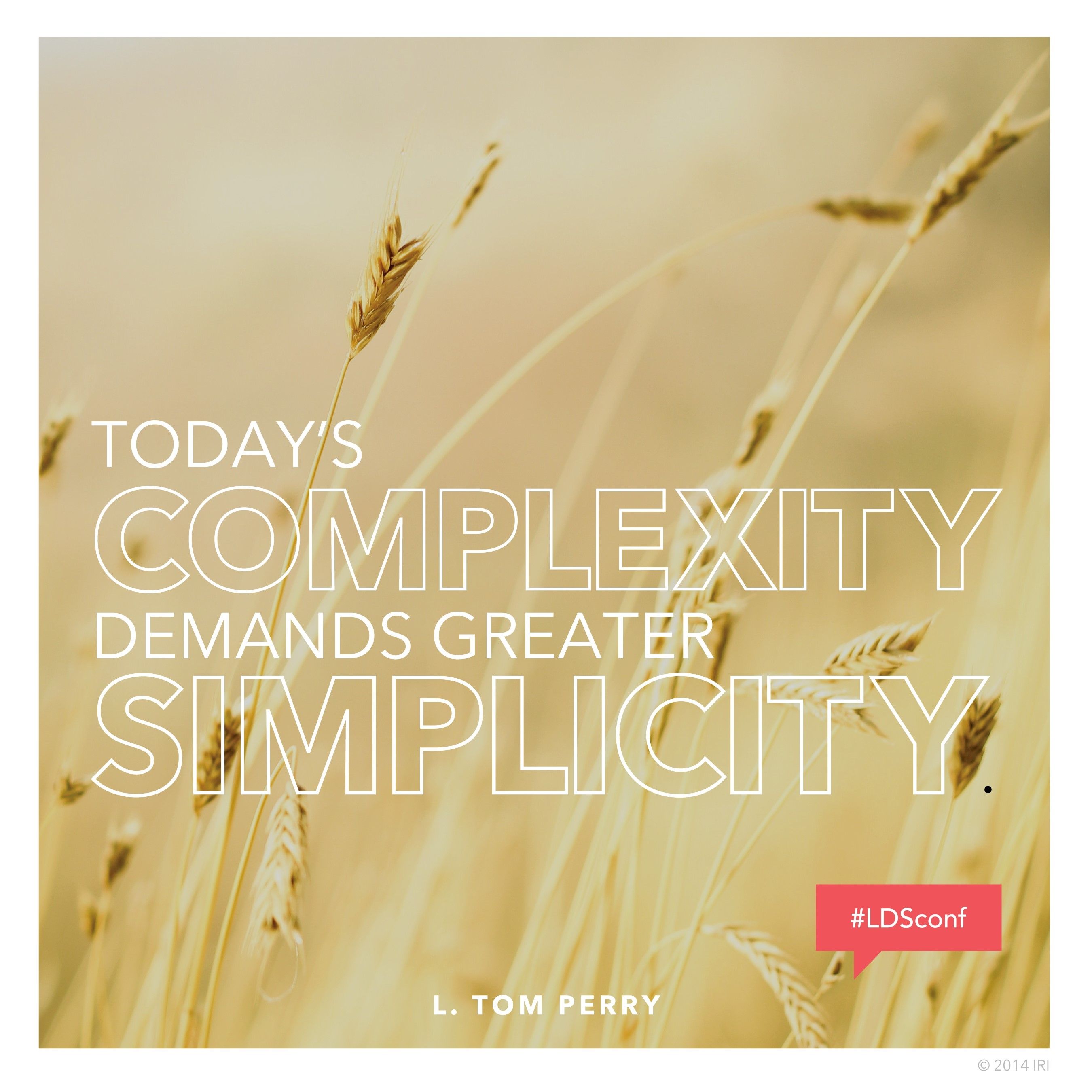Greater Simplicity Greater Simplicity