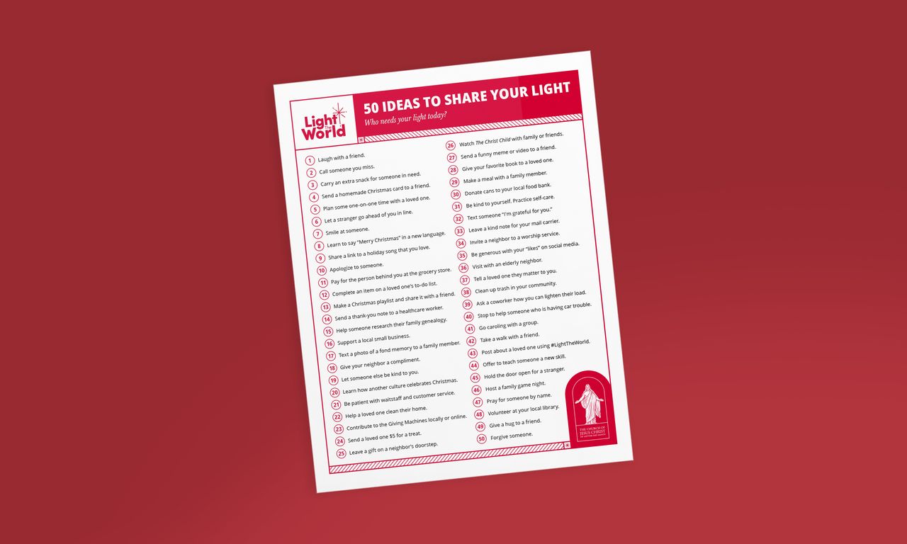 Light the World Christmas campaign calendar