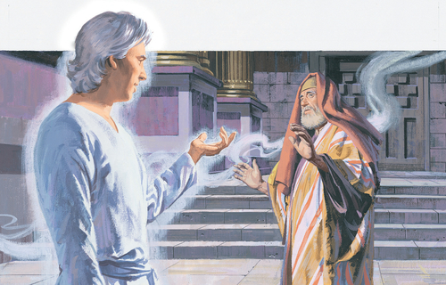 angel talking to Zacharias