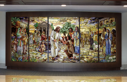 Rome Italy Temple Visitor Center Stained Glass