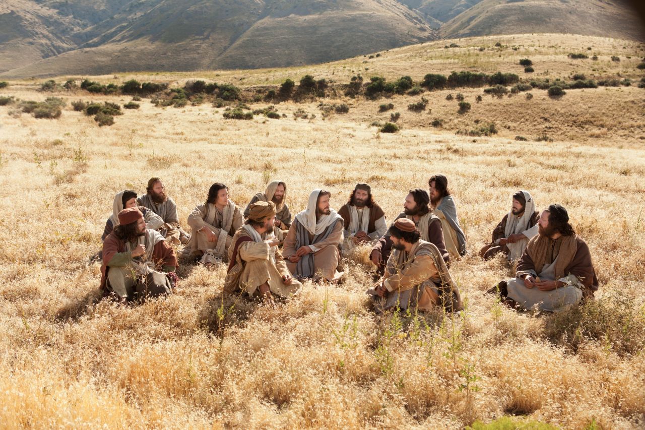 Jesus ensinando o sermão da montanha