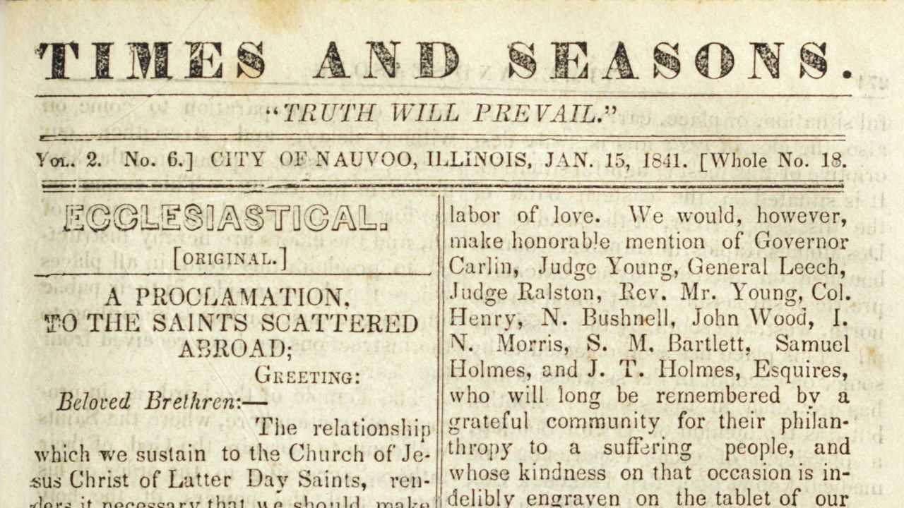 A Proclamation to the Saints Scattered Abroad (1841)