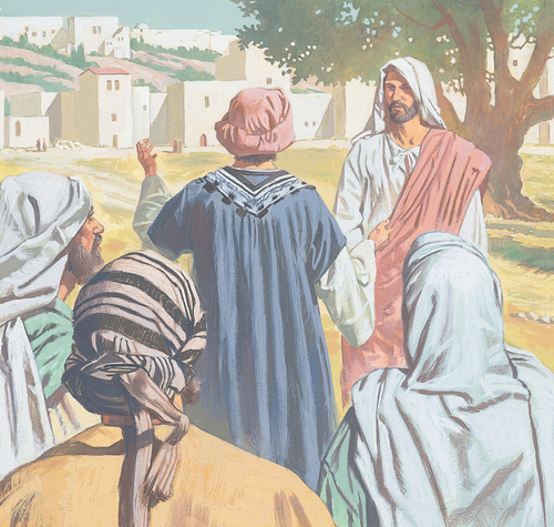man talking to Jesus