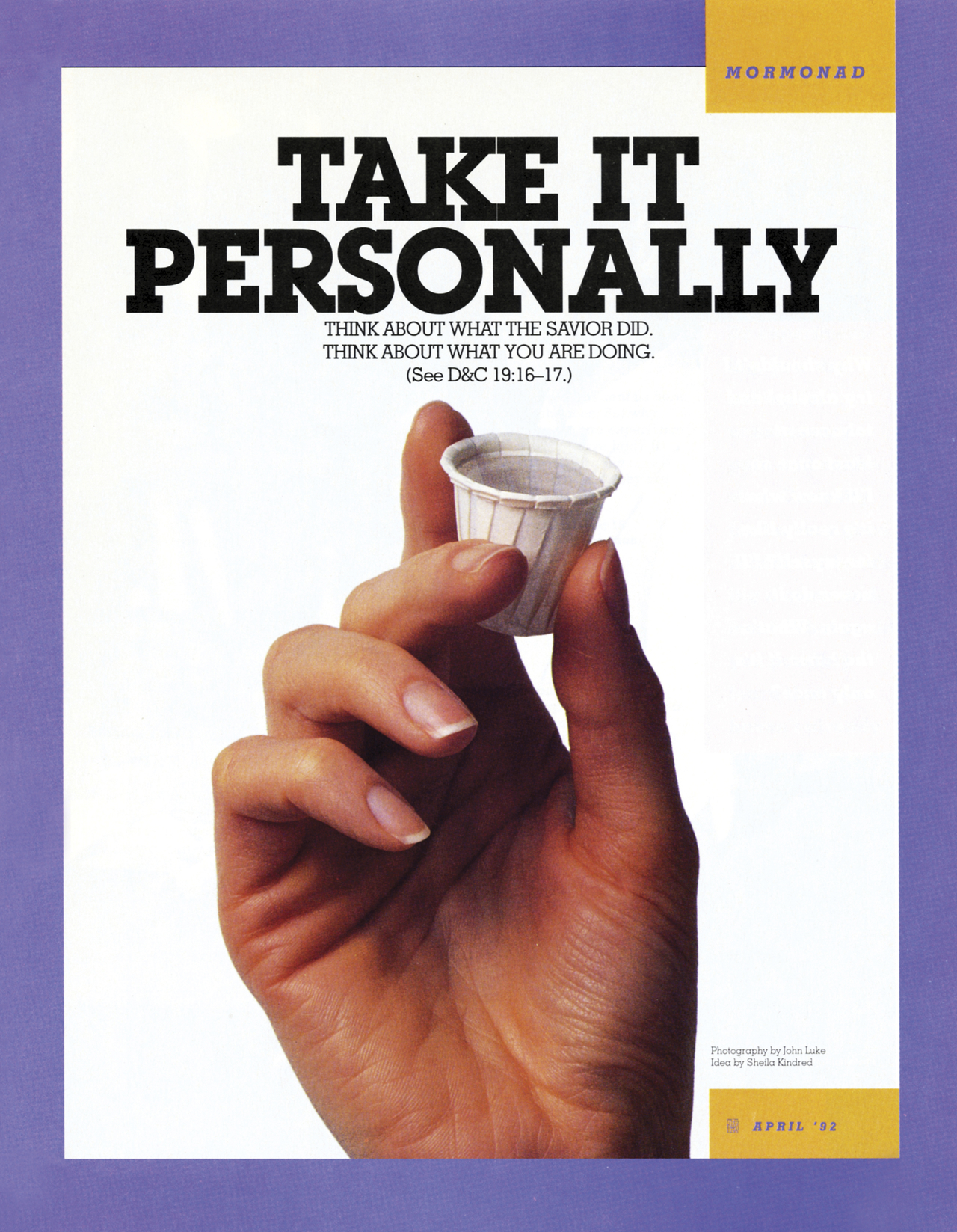 Sabbath Day And Sacrament Mormonads