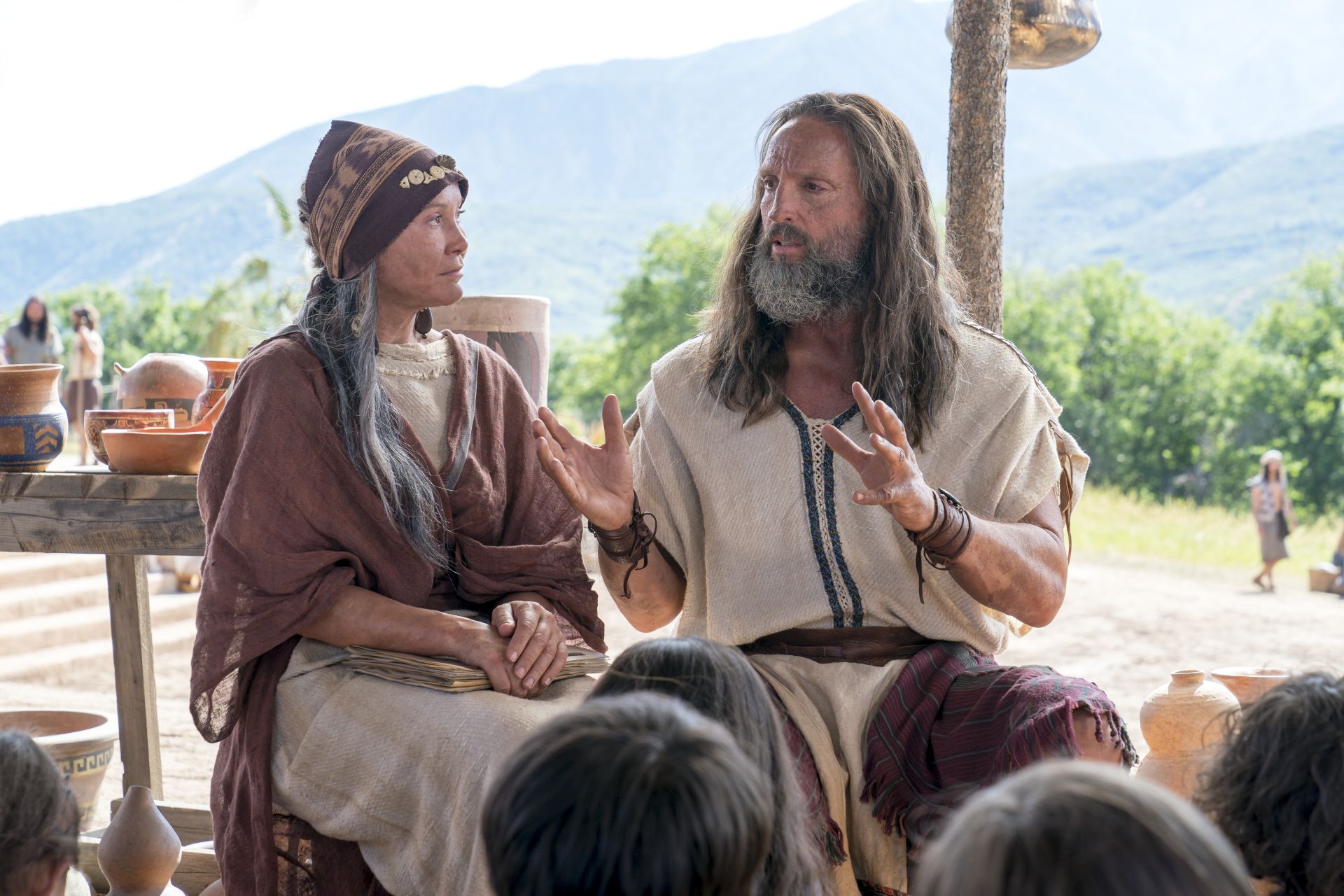 Nephi And His Wife Teaching Nephite Children