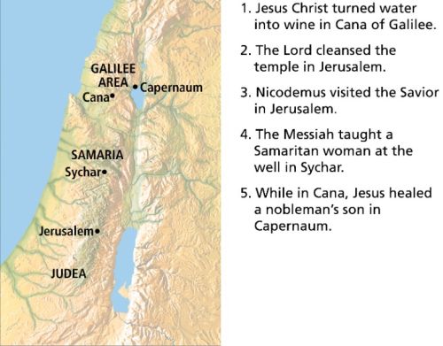 Map Galilee Judea Jerusalem 