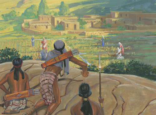 Lamanites trying to kill Nephites