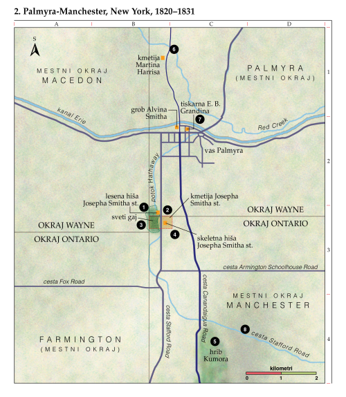 2 Palmyra Manchester New York - Map Church History Palmyra Manchester