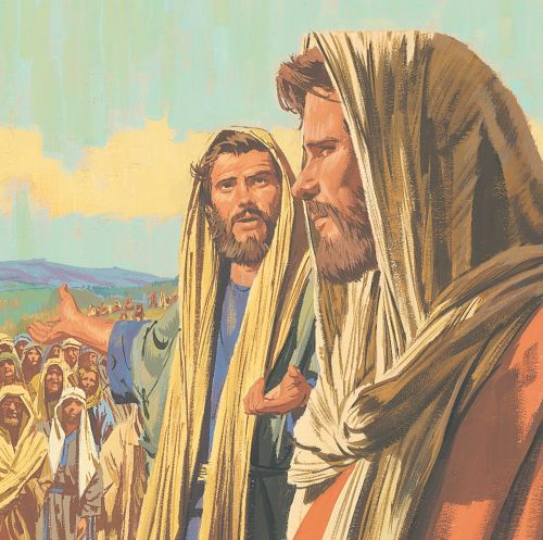 man talking to Jesus