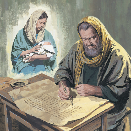 prophet writing about Jesus’s birth