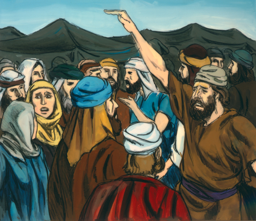 frightened people