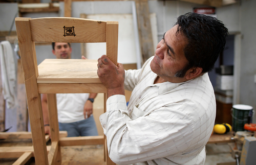 Father at work