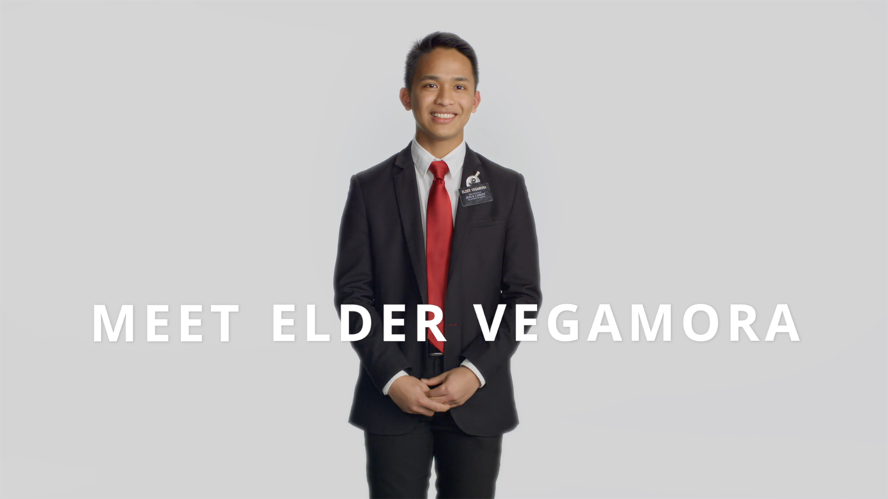 Elder Vegamora in the Meet Elder Vegamora video