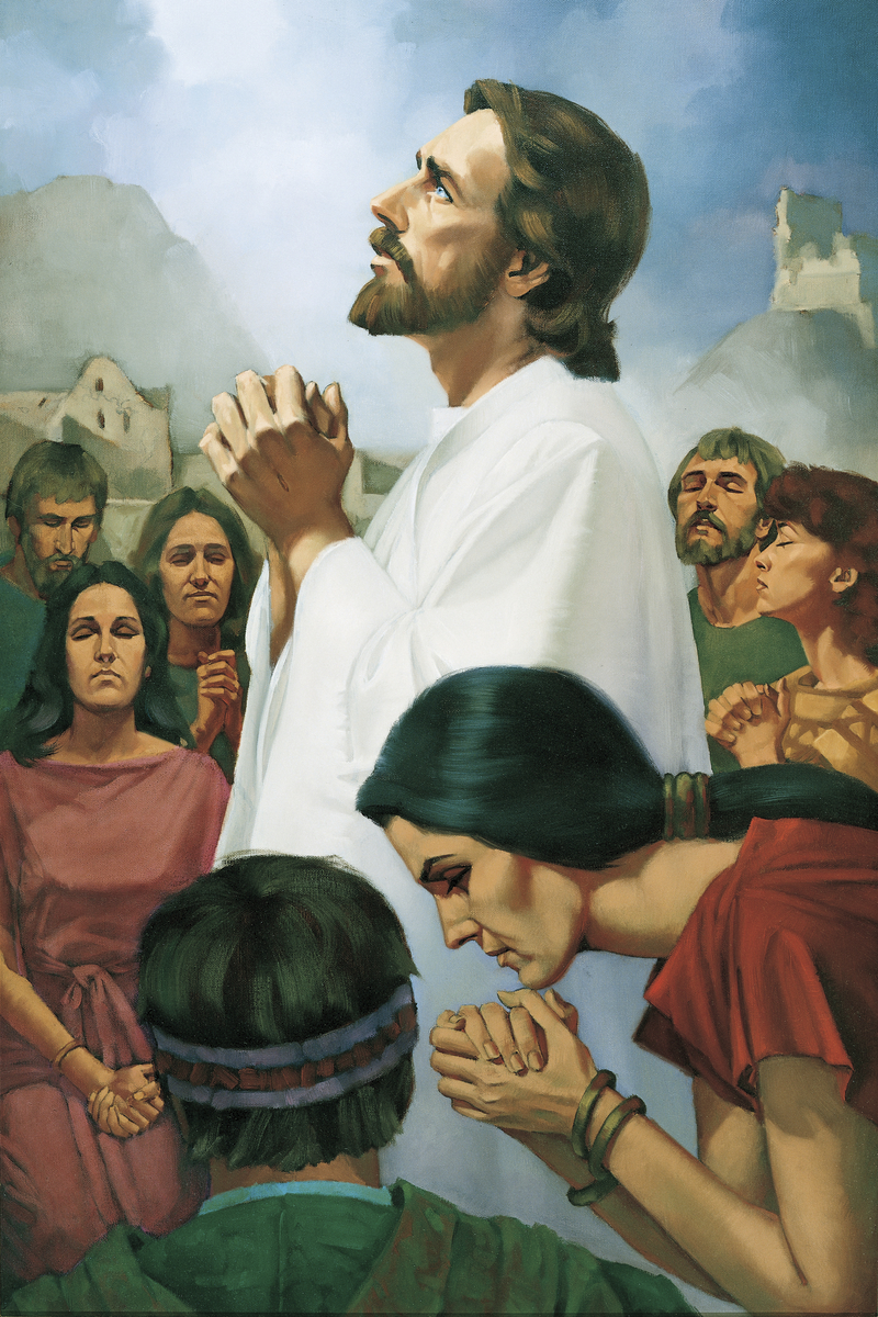 Christ Blessing The Nephite Children (Jesus Christ Blessing The Nephite ...