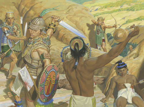 Lamanites fighting