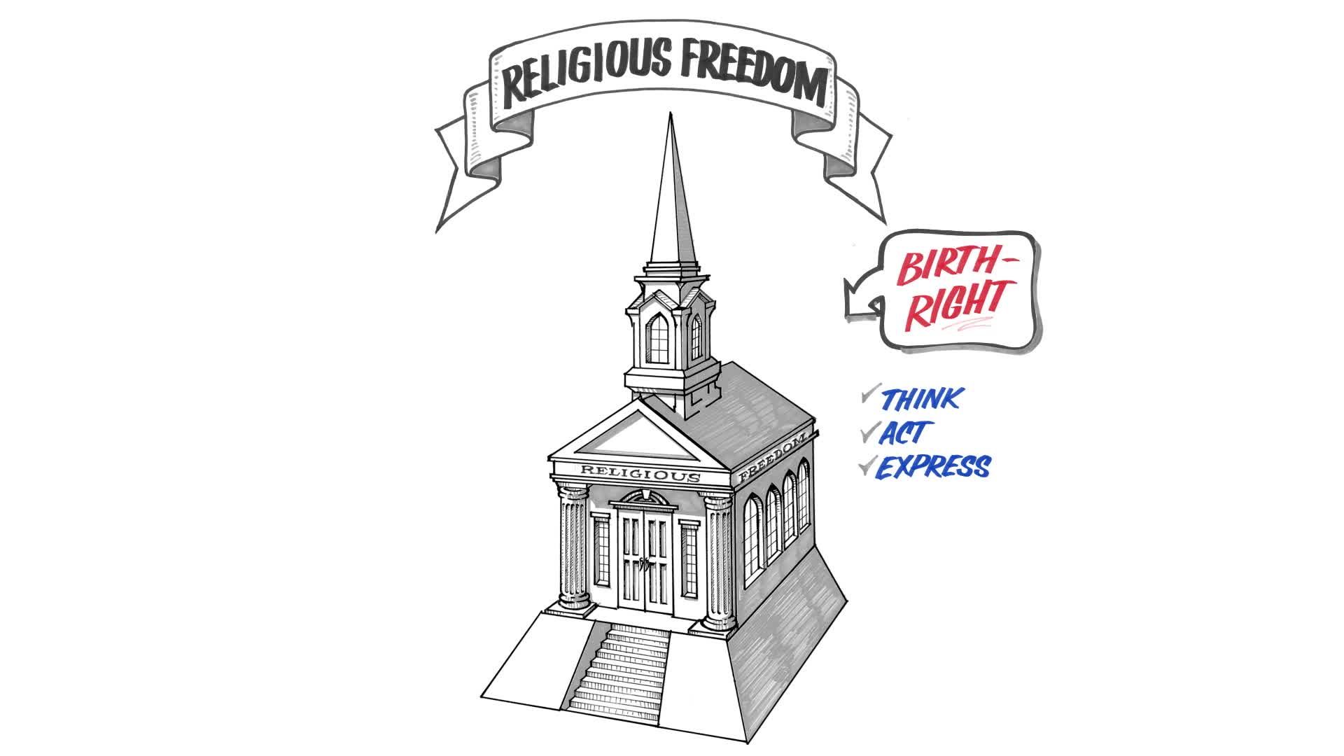 freedom of religion drawing