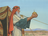 Lehi holding Liahona