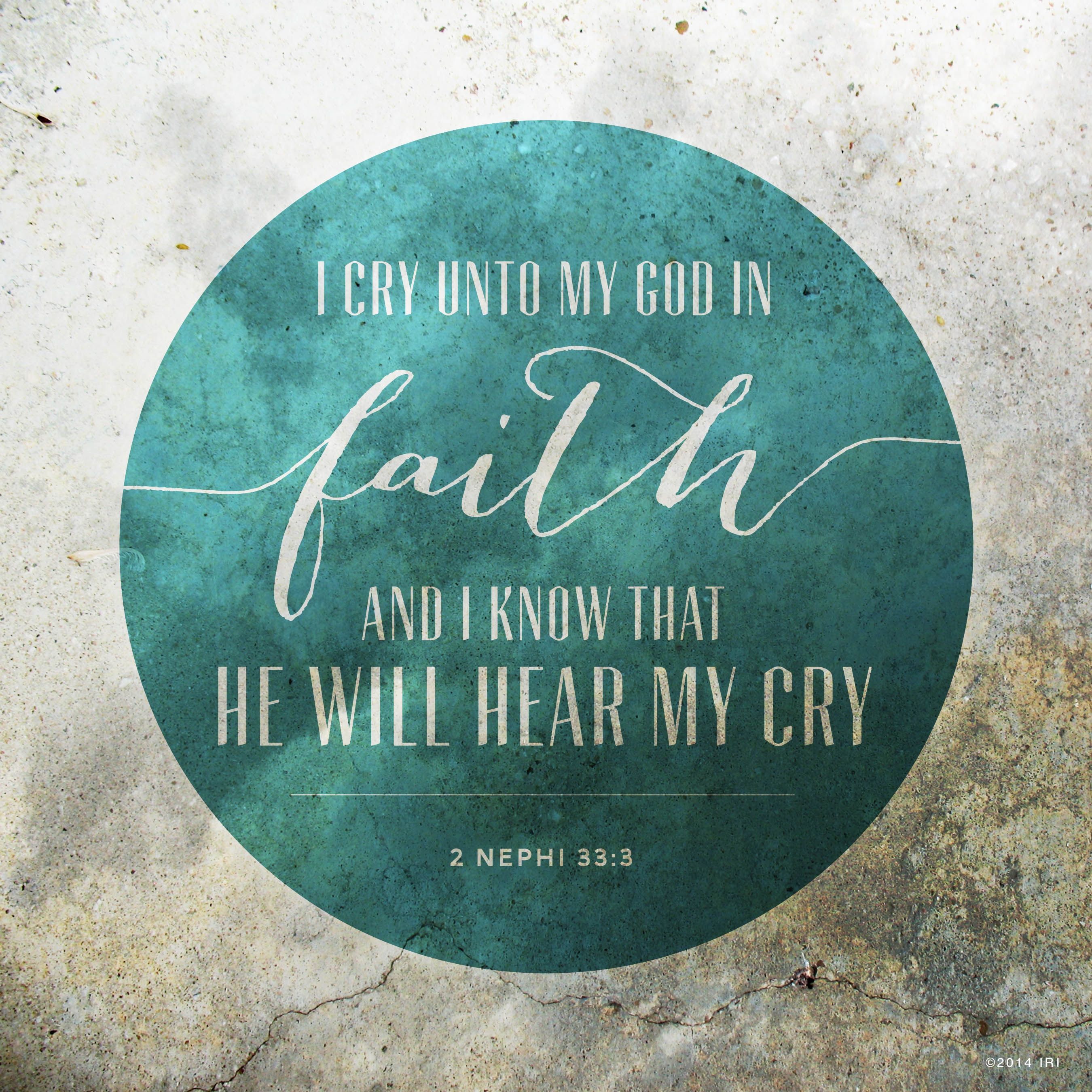 Cry Unto God In Faith