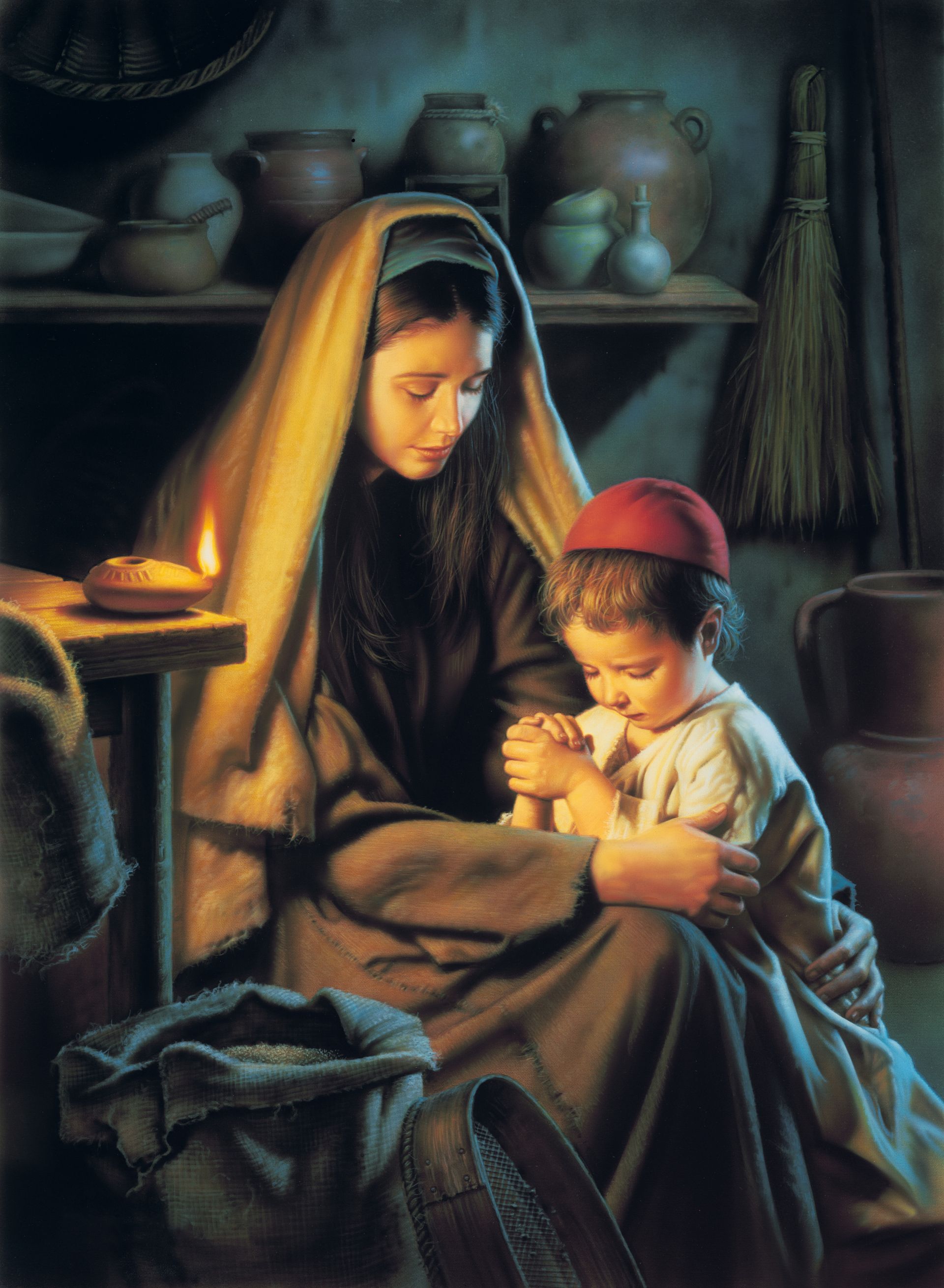 In Favour with God (Jesus Praying with His Mother)