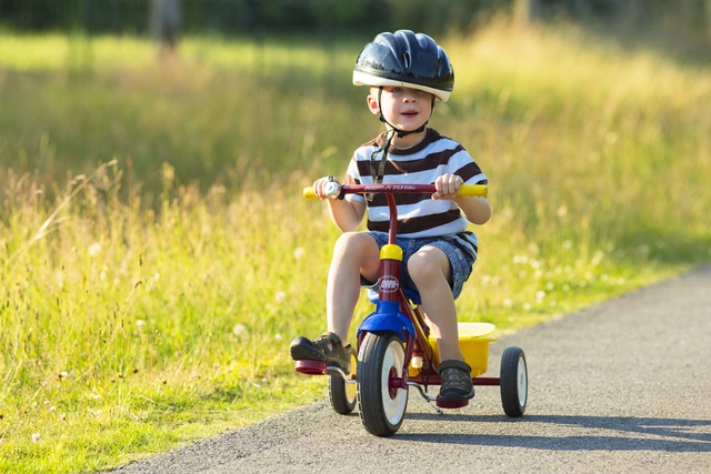 Toddler on Tricycle