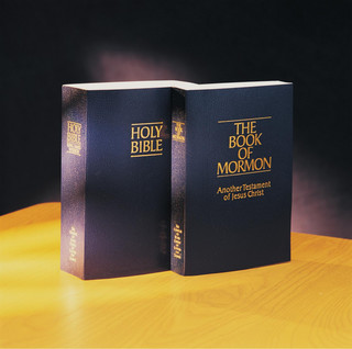 The Bible and the Book of Mormon stand next to one another, testifying of the mission of Jesus Christ