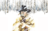 man in snowstorm