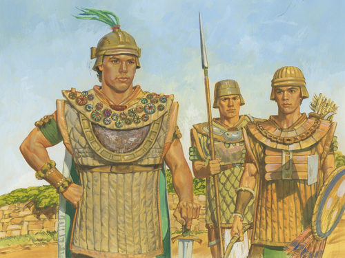 Captain Moroni with army
