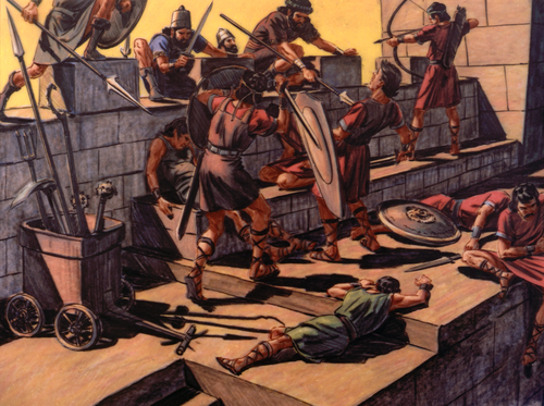 Babylonians attacking Jerusalem