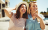Two women laughing
