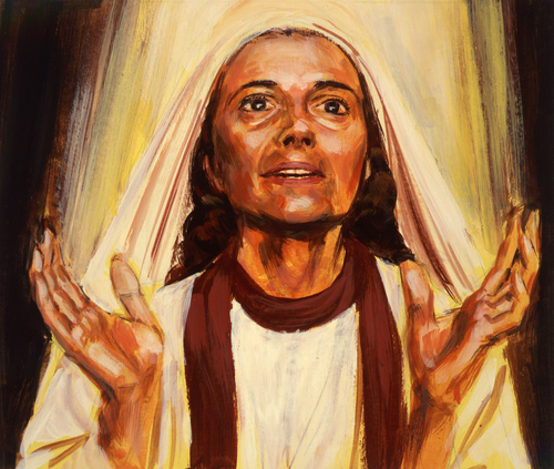 Hannah pleading to God