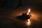 Oil Lamp lit