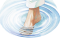 foot in water