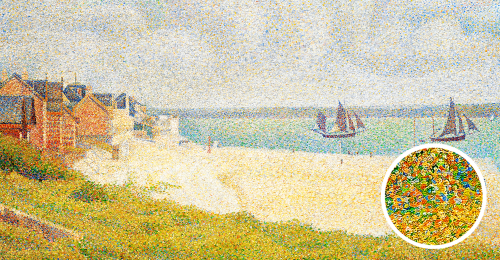 View of Crotoy, by Georges Seurat (1859-1891