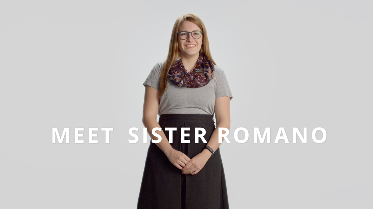 Sister Romano in the Meet Sister Romano video
