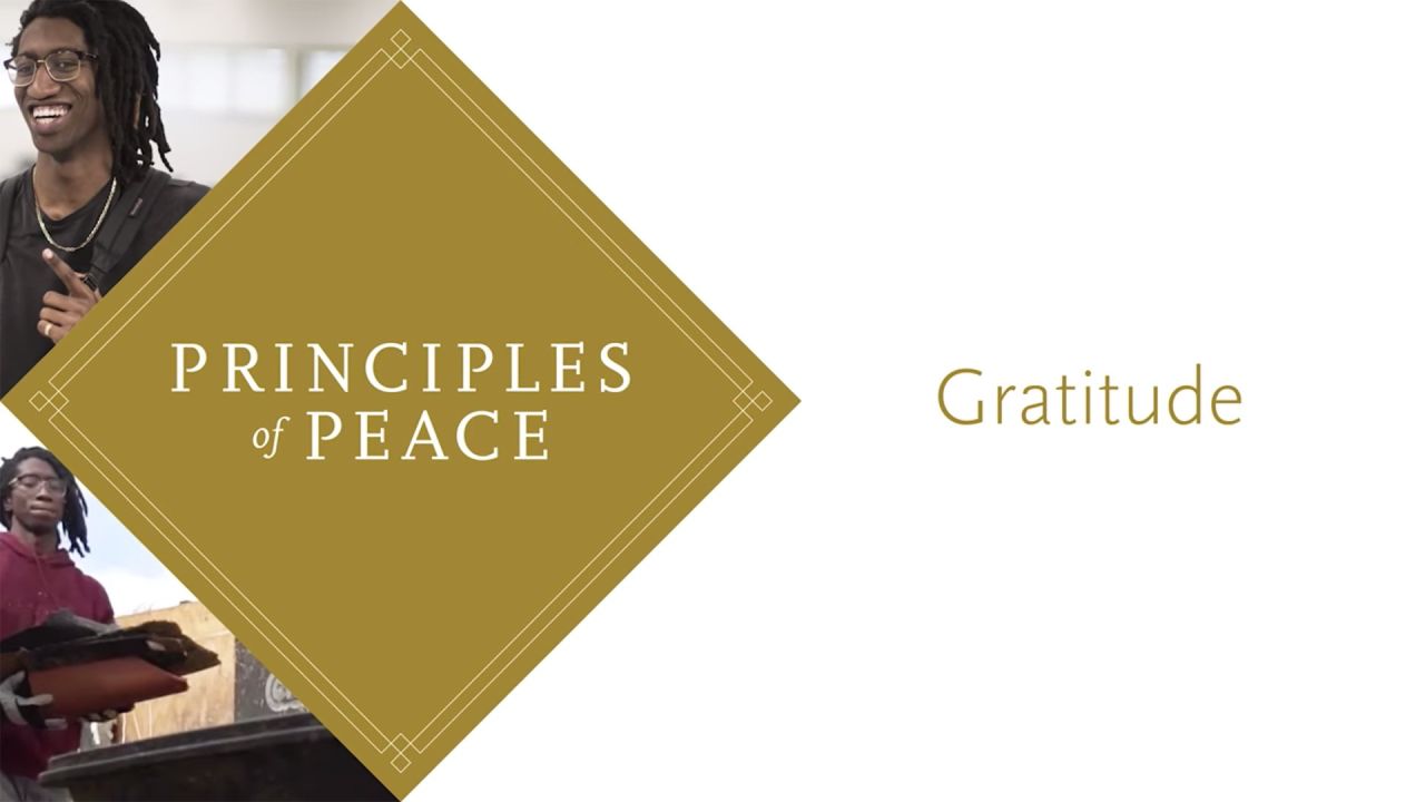 Principles of Peace: Gratitude