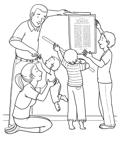 lds family coloring pages