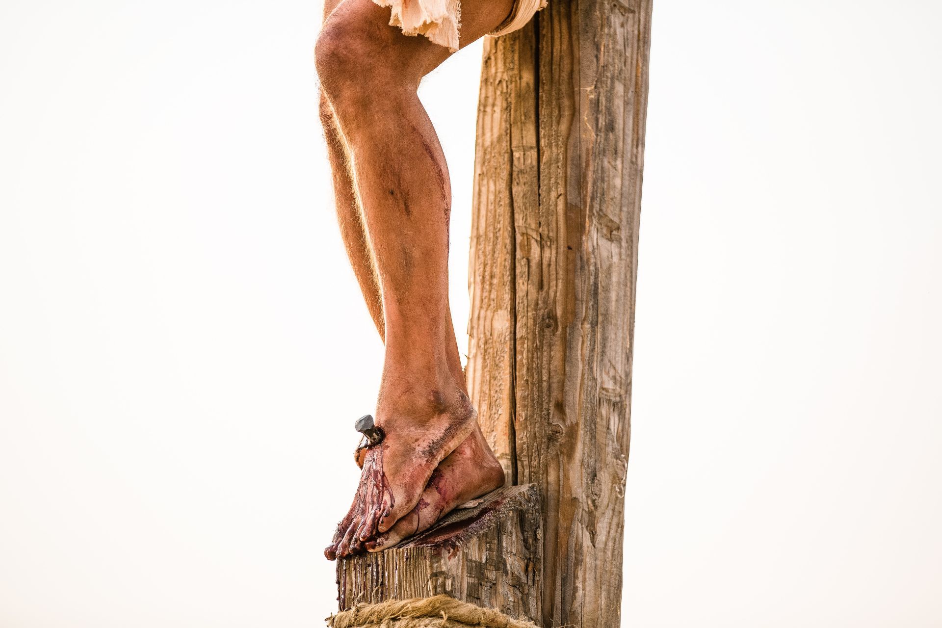 Christ&#39;s Feet on the Cross